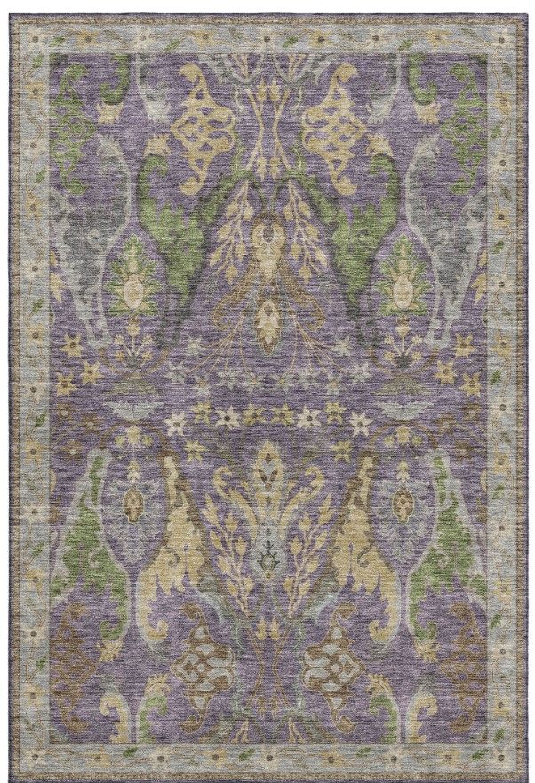 Dalyn™ Rug Company Hatay HY6 Purple 5'x8' Area Rug-0