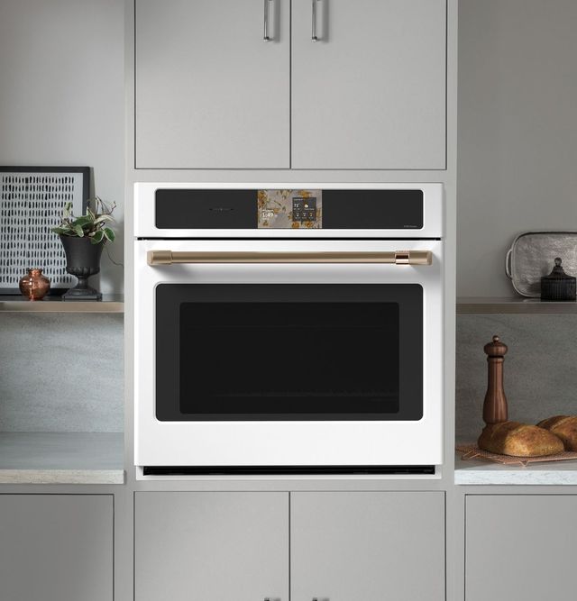 Café™ Professional Series 30” Matte White Smart Single Electric Wall Oven with Convection-3