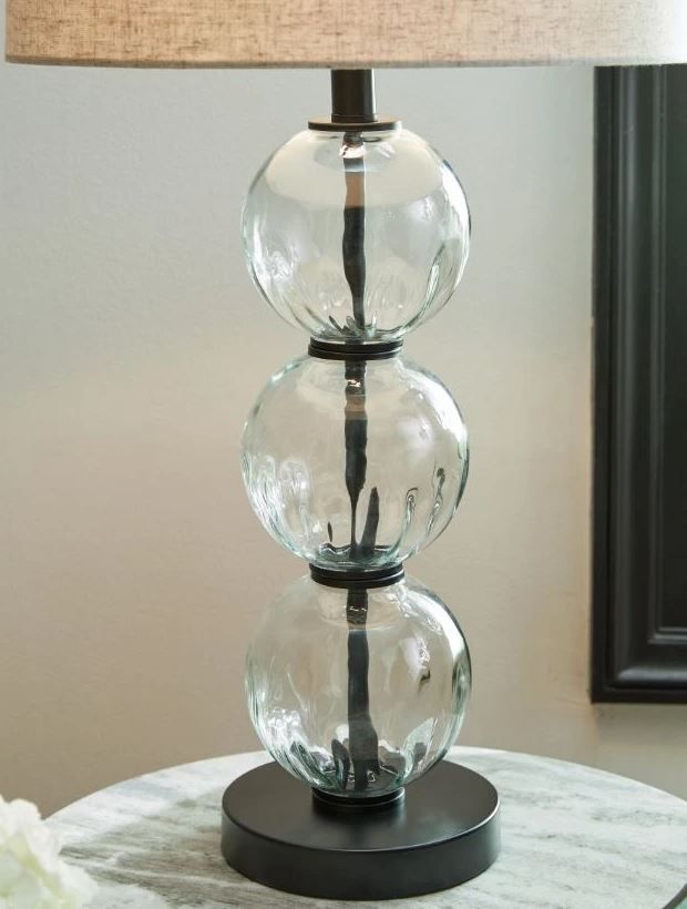 Signature Design by Ashley® Airbal Black/Clear Table Lamp-2