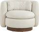 TOV Furniture Nura Cream Swivel Accent Chair-3