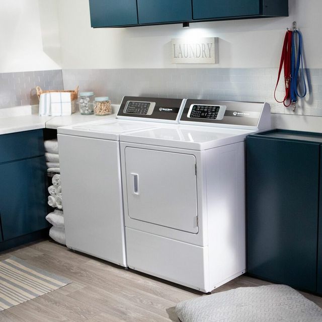 Speed Queen® DR7 7.0 Cu. Ft. White Front Load Electric Dryer-6
