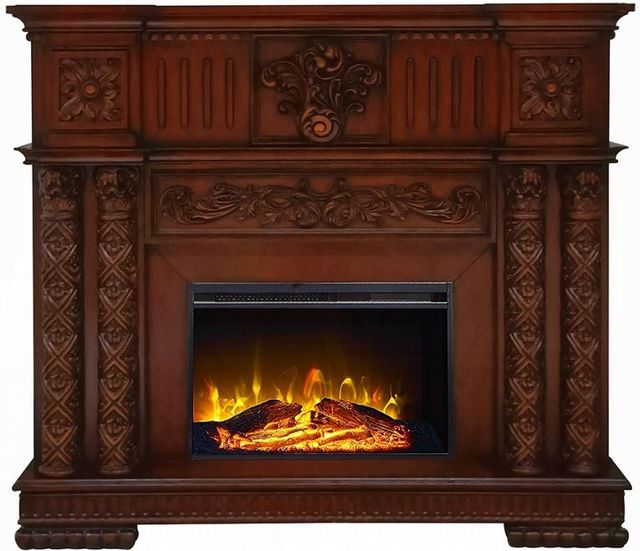 ACME Furniture Vendom Cherry Fireplace-3