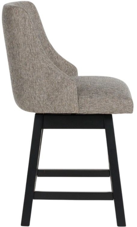 Signature Design by Ashley® Neymorton Brown/Dark Gray Swivel Bar Stool-3