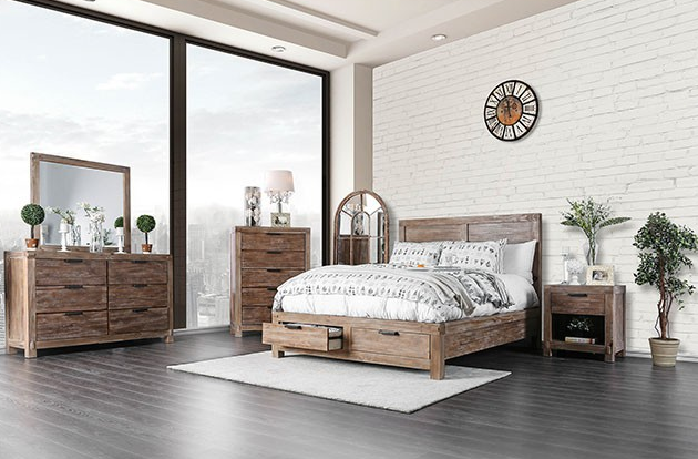 完売 Furniture of 5-Piece Oak Light Weathered Wynton America® 木工、竹工芸