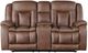 New Classic® Home Furnishings Morello Brown Power Console Loveseat-2