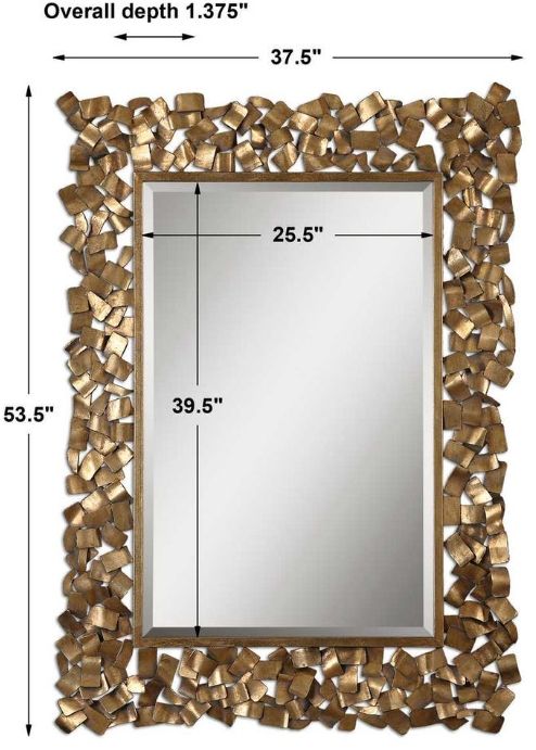 Uttermost® Capulin Antique Gold Leaf Mirror-2