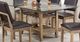 Bernards Cordova Glass Top Dining Table with Brown Base-0