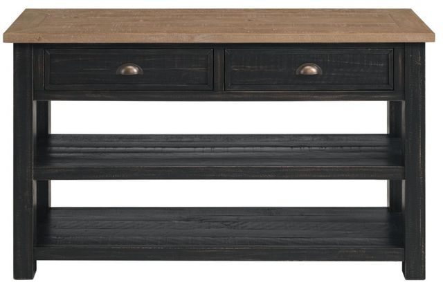 Martin Svensson Monterey Driftwood Sofa Table with Black Base-1