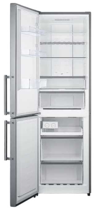 Summit® 10.8 Cu. Ft. Stainless Steel Counter Depth Bottom Freezer Refrigerator-2