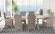 Signature Design by Ashley® Beachcroft Beige Outdoor Rectangular Dining Table with Umbrella Option-3