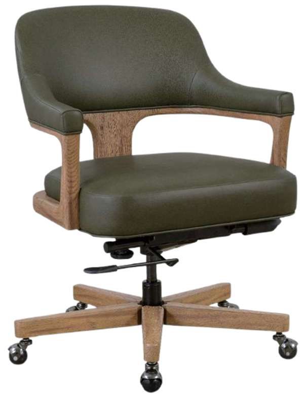 Hooker® Furniture EC Briar Light Wood/Verona Forest Swivel Tilt Executive Chair-0