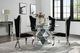 ACME Furniture Noralie Glass Top Round Dining Table with Mirrored Base-1