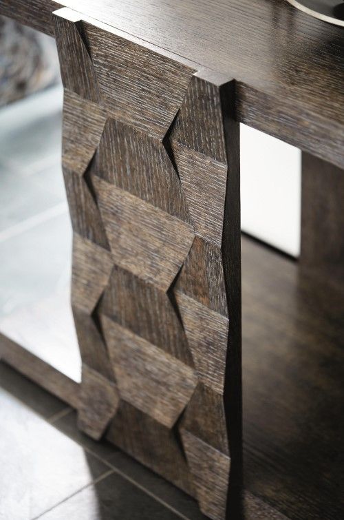 Bernhardt Linea Cerused Charcoal Side Table-3