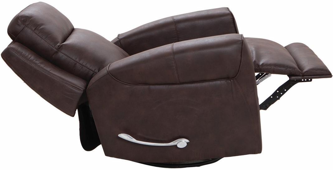 Cheers by Man Wah Brown Manual Swivel Glider Recliner | Darvin