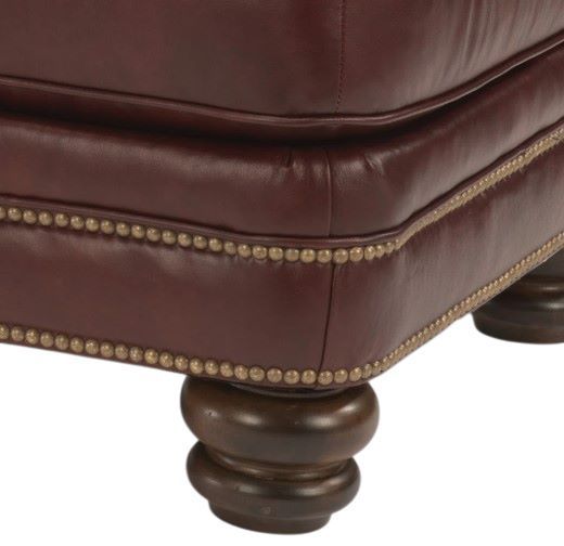 Flexsteel® Bay Bridge Dark Red Ottoman-1