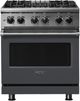 Viking® 5 Series 30" Cast Black Pro Style Dual Fuel Range-0