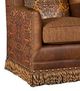 King Hickory Customizable Athens Leather and Fabric Swivel Chair-1