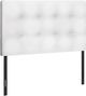Monarch Specialties Inc. White Leather Look Twin Headboard-0