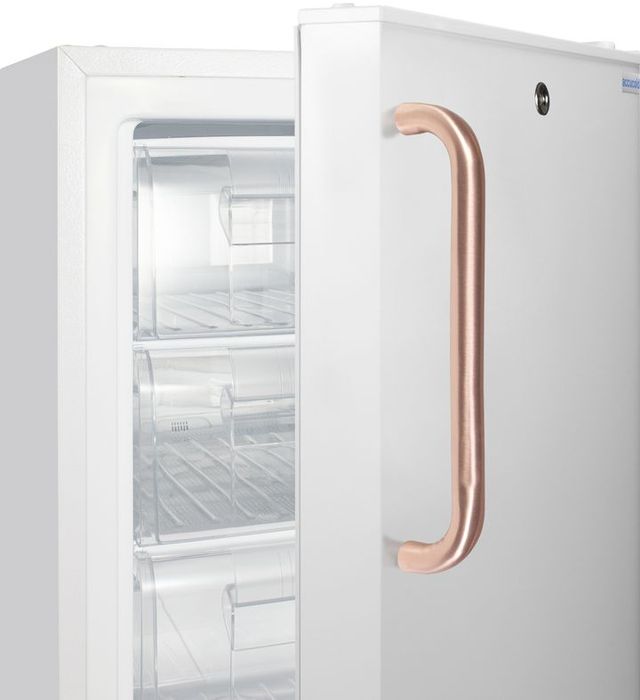 Accucold® 2.5 Cu. Ft. White Built-In Vaccine Undercounter All-Freezer with Copper handle -3