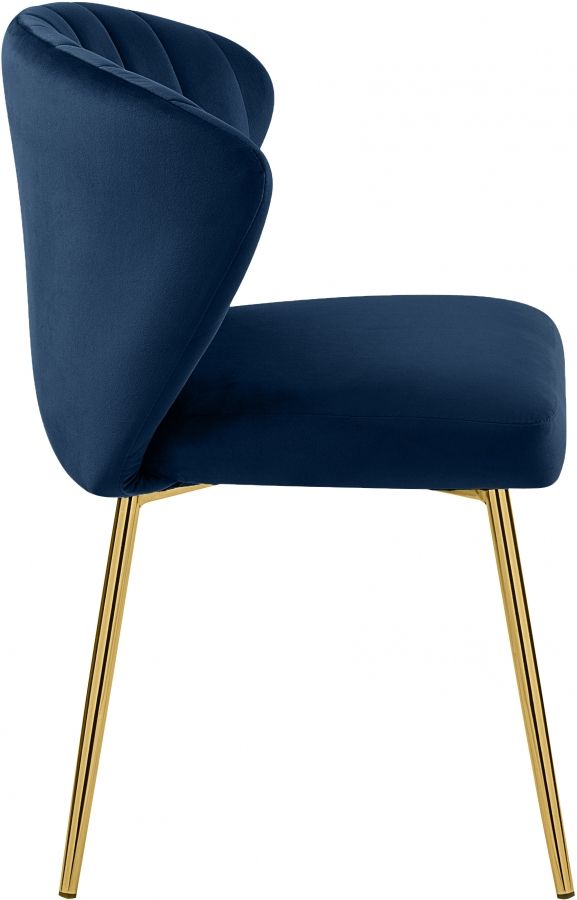 Meridian Furniture Finley Navy Velvet Dining Chair-3