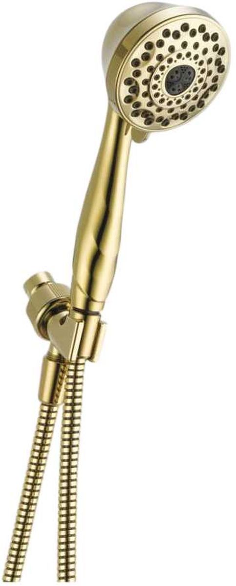 Delta Universal Showering Polished Brass Premium 7-Setting Shower Mount Hand Shower-0