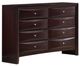 American Wholesale Furniture Emily 5-Piece Merlot Queen Storage Bedroom Set-2