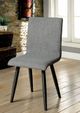 Furniture of America® Vilhelmi 2-Piece Black/Gray Dining Side Chair Set-1