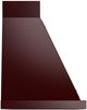 Ilve® Nostalgie II Noblesse 40" Burgundy Wall Mounted Range Hood with Burnished Trim-2