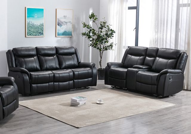 Mazin Furniture Paxton Black Reclining Sofa-2