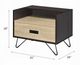 ACME Furniture Melkree Oak Accent Side Table with Black Base-4