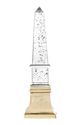 A & B Home Chrome Crystal Obelisk Lighting with Gold Aluminum Base-1