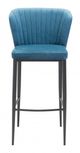 Zuo® Tolivere Blue Bar Chair-1
