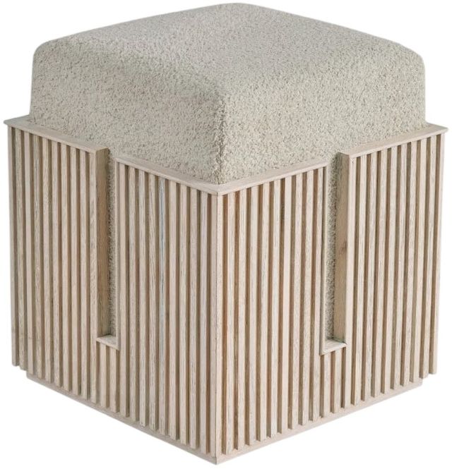Universal Explore Home™ Avaline Carmen Sheldon Ivory/White Oak Bunching Stool-0