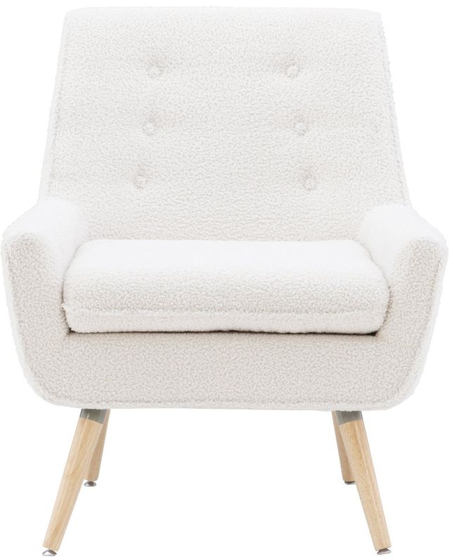 Linon Trelis White Accent Chair-1