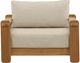 Dovetail Furniture Julie Fairfax Natural/Taupe Olefin/Wooden Outdoor Sofa Chair-1