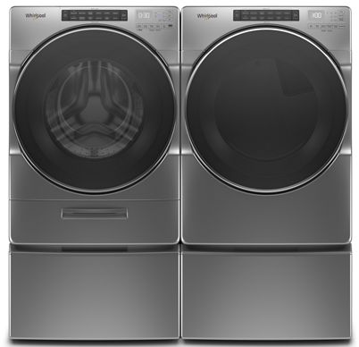 Whirlpool® Chrome Shadow Front Load Laundry Pair-3