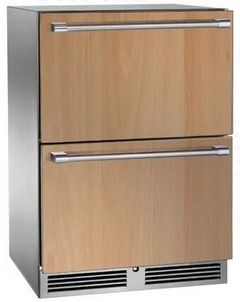 Perlick® Signature Panel Ready/Stainless Steel 24" Outdoor Drawer Freezer-Refrigerator