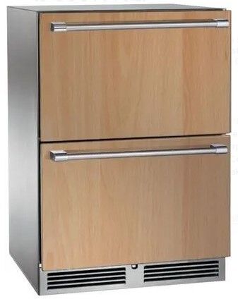 Perlick® Signature Panel Ready/Stainless Steel 24" Outdoor Drawer Freezer-Refrigerator