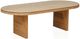 TOV Furniture Caren Natural 95" Rattan Oval Dining Table-0
