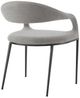 Armen Living Morgan 2-Piece Gray Dining Chair Set-4
