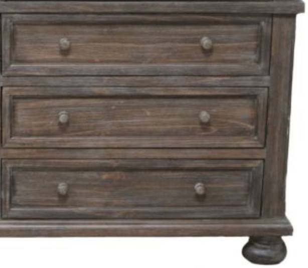 Million Dollar Rustic Barnwood Marla Taupe Dresser-1