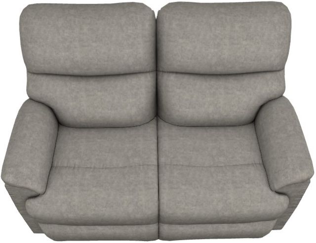 La-Z-Boy® Trouper Charcoal Power Reclining Loveseat with Headrest and Lumbar-4
