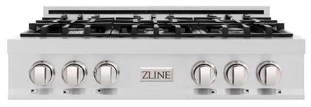 ZLINE Classic 36" Stainless Steel Gas Rangetop with Griddle-1