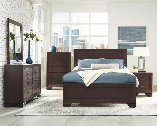 Coaster® Kauffman Dark Cocoa Queen Bed-2