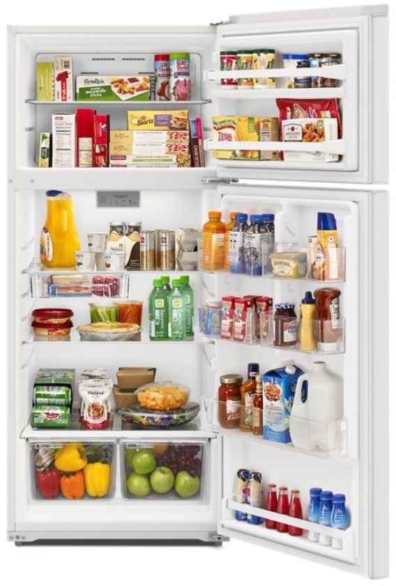 Whirlpool® 28" 16.3 Cu. Ft. White Top Freezer Refrigerator-3