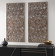 Olliix by Madison Park Botanical Panel 2 Piece Carved Wall Set-4
