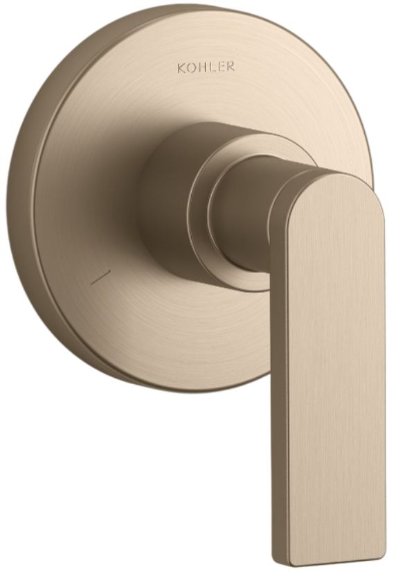 KOHLER® Composed® MasterShower® Vibrant Brushed Bronze Transfer Valve Trim with Lever Handle-0