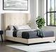 Legends Home Bridger Dynasty Beige Queen Upholstered Panel Bed-1
