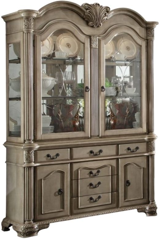 ACME Furniture Chateau De Ville Antique White Buffet and Hutch-0