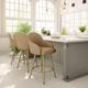 Amisco Customizable Weston Swivel Counter Stool-1